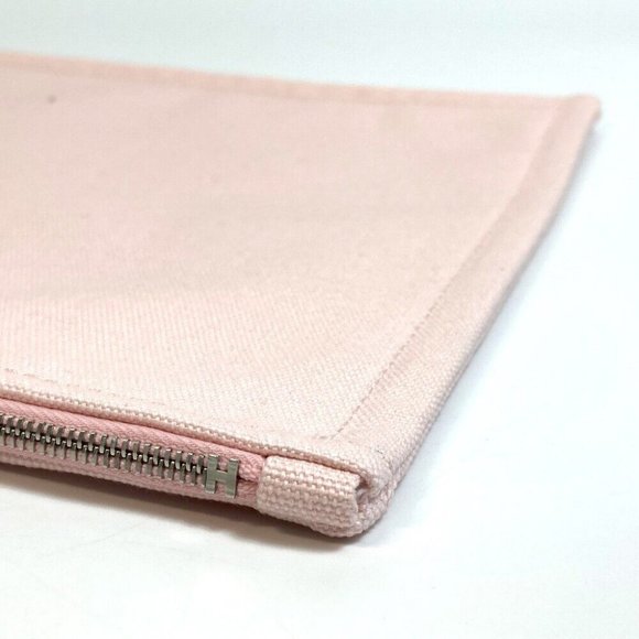 HERMES accessory case Adada Dot GM flat Pouch cotton pink - Picture 7 of 11